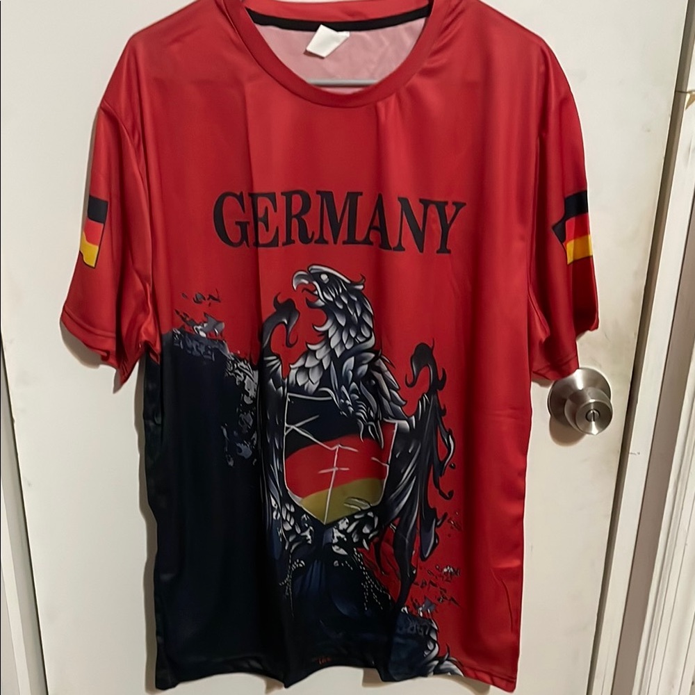 Germany Red and Black Graphic T-Shirt